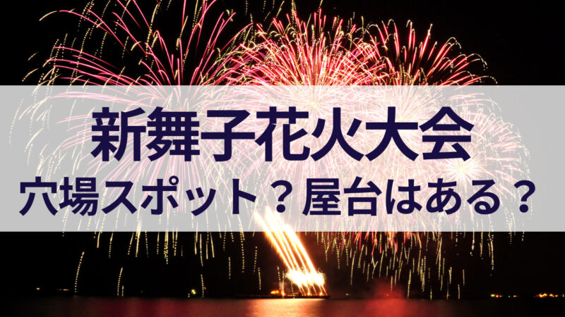 新舞子ビーチフェスティバル花火大会　2023　穴場スポット　屋台